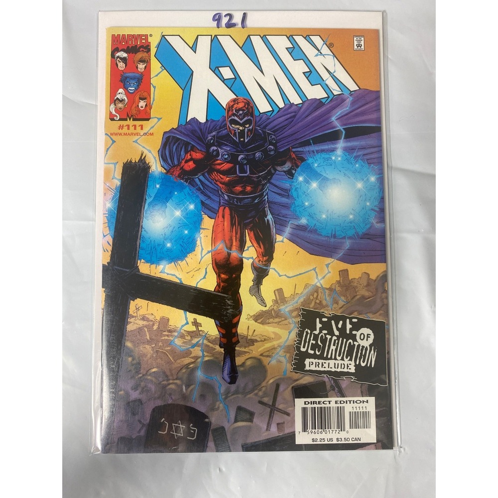 Marvel X-Men #111 Eve‎ of Destruction Prelude Magneto Cover Leinil Yu 2001